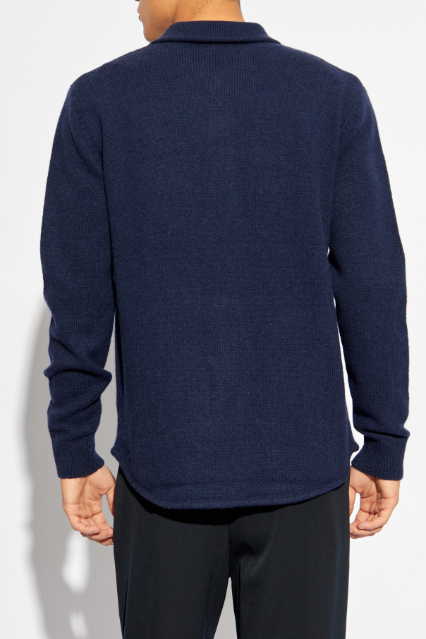 DRIES VAN NOTEN ネイビー　カーディガン S Navy blue Cardigan with pocket Dries Van Noten - Vitkac AS